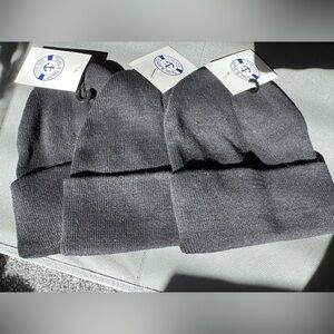 Yacht & Smith Black Beanie Hats - 3 pack